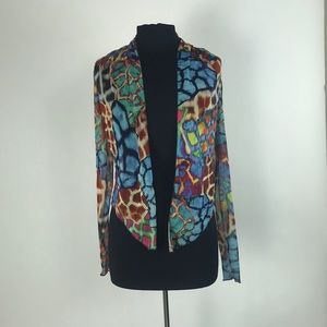 Printed bolero over up